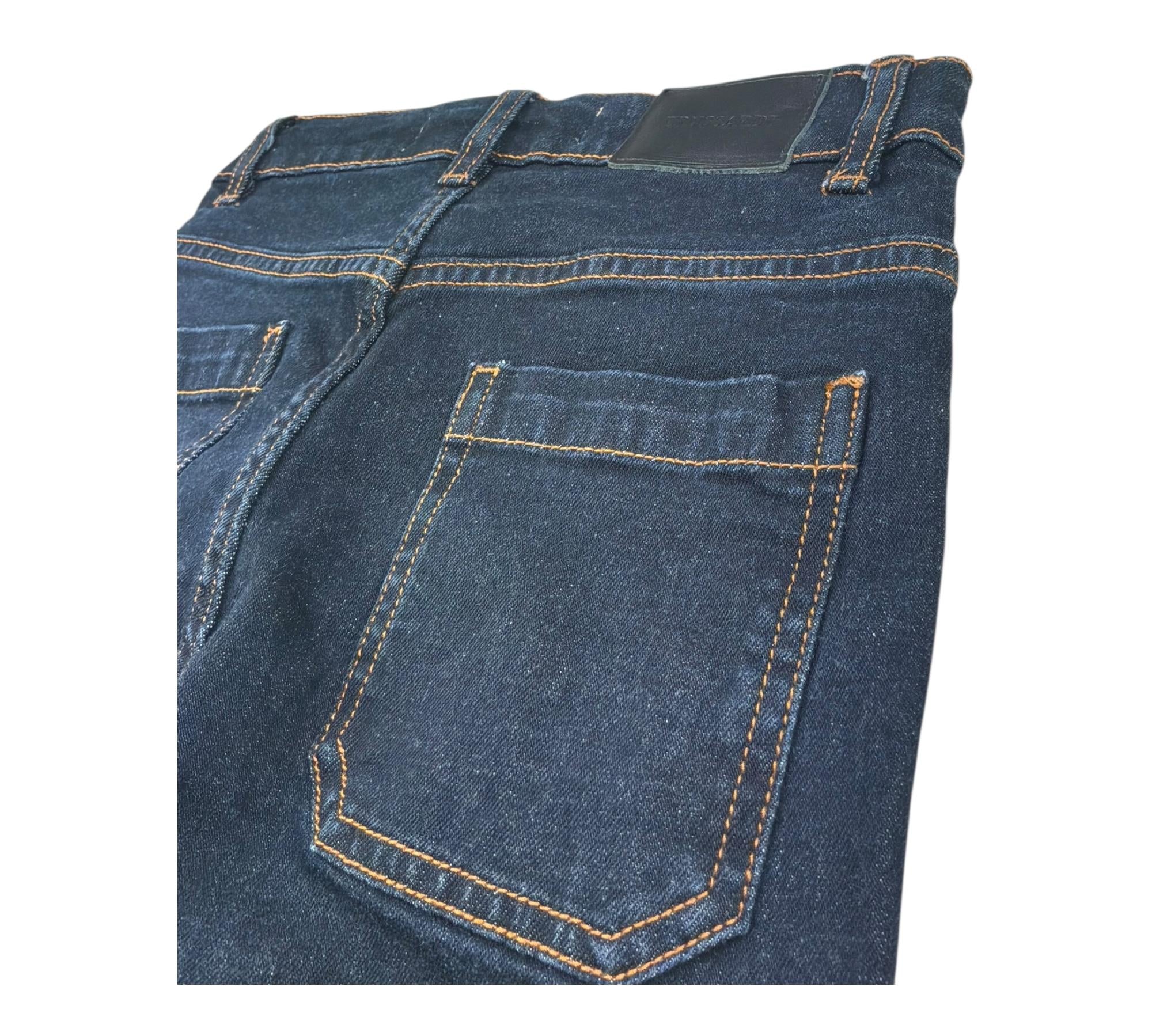 Trussardi Jeans Tinta Unita con Girovita Regolabile per Bambino TBP26109JE BLU TRUSSARDI 