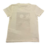 M+E' T-Shirt Girocollo Tinta Unita con Stampa In Contrasto per Neonato UEM0483 PANNA M+E' 