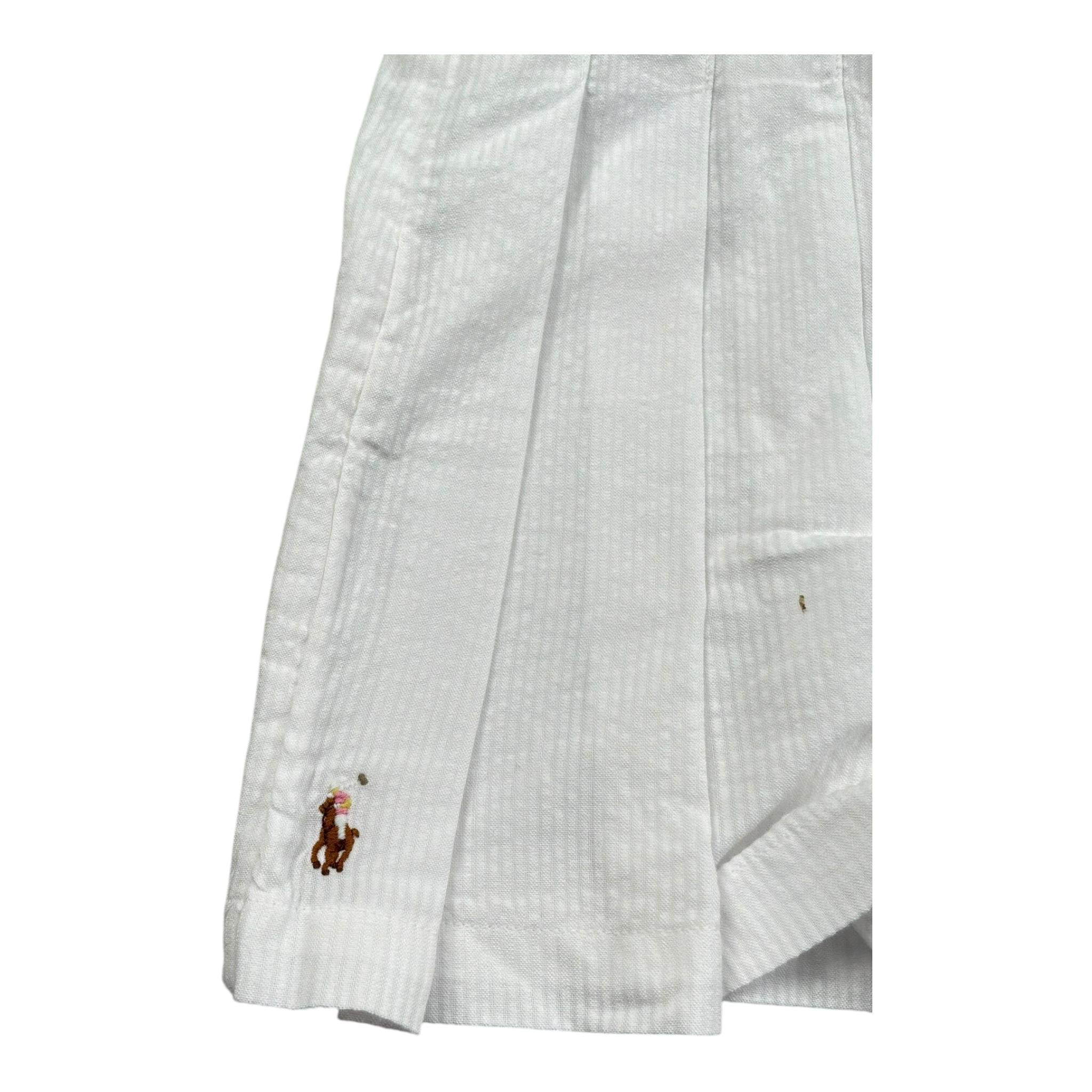 Ralph Lauren Short Tinta Unita con Ricamo per Bambina 312964249001 BIANCO RALPH LAUREN 