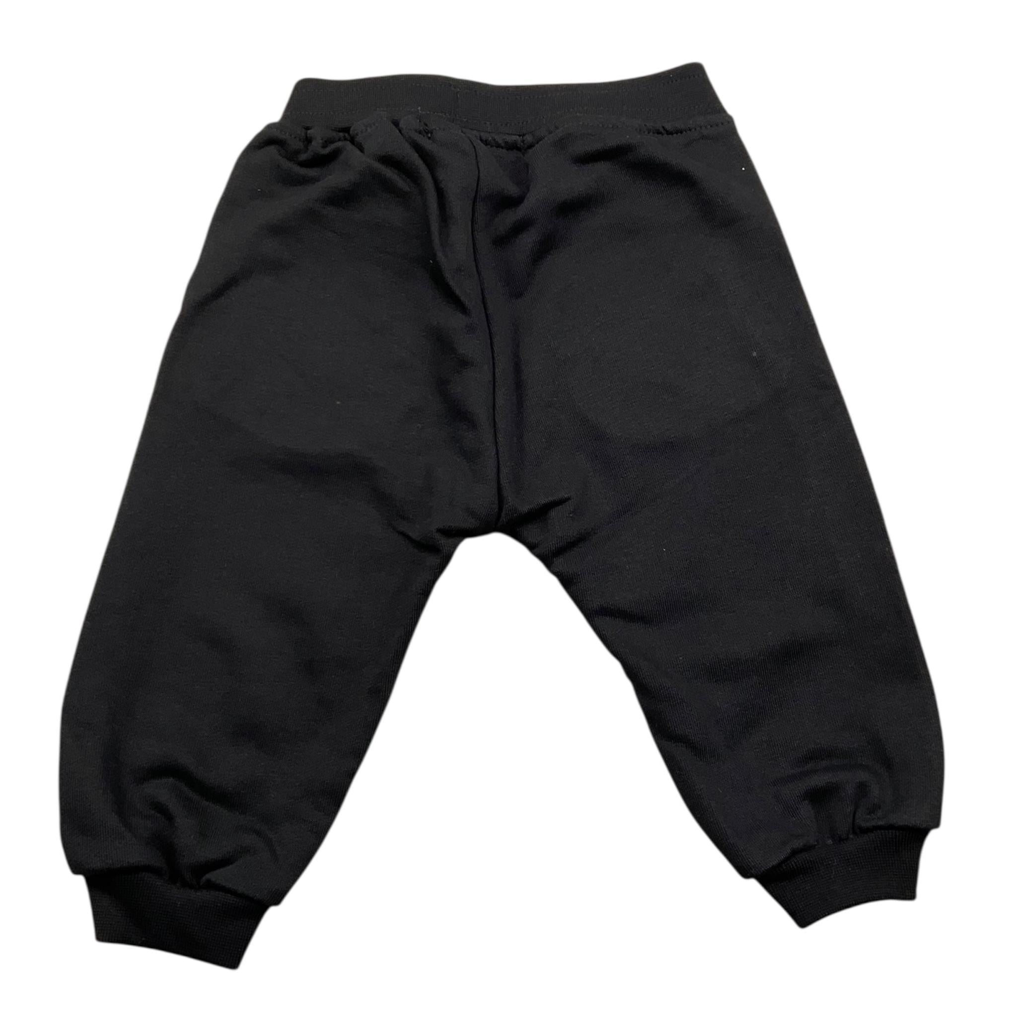 MOUSSE pantalone tuta tinta unita con stampa marvel Nero per Neonato HKNP371B NERO MOUSSE 