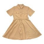 Michael Kors Abito Mezza Manica con Bottoni per Bambina R30347 BEIGE MICHAEL KORS 