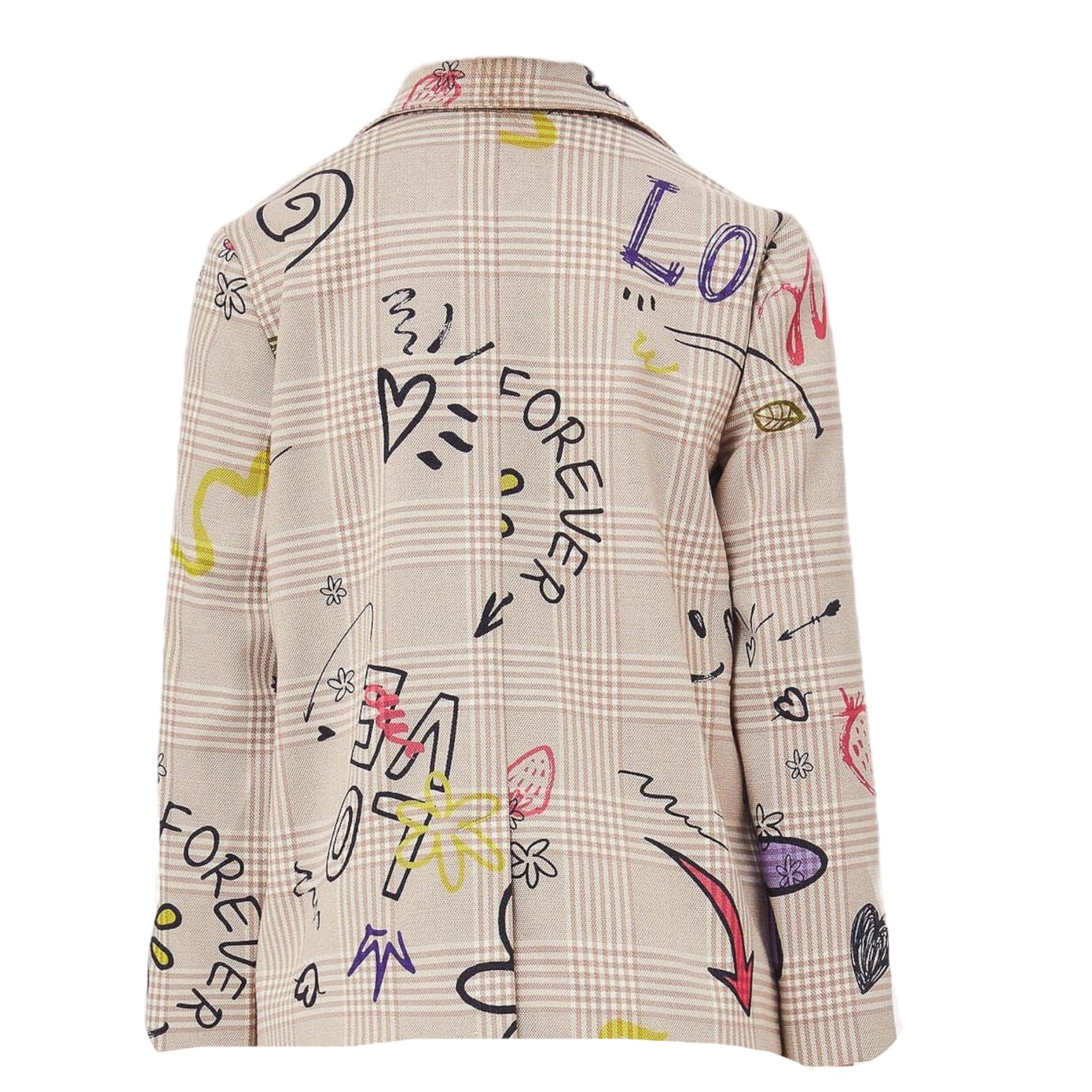 Liu Jo Giacca Tinta Unita con Fantasia per Bambina GA5022 BEIGE LIU JO 