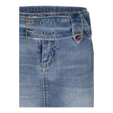 Marc Ellis Gonna In Denim Tinta Unita per Bambina JMJSK01259 BLU MARC ELLIS 