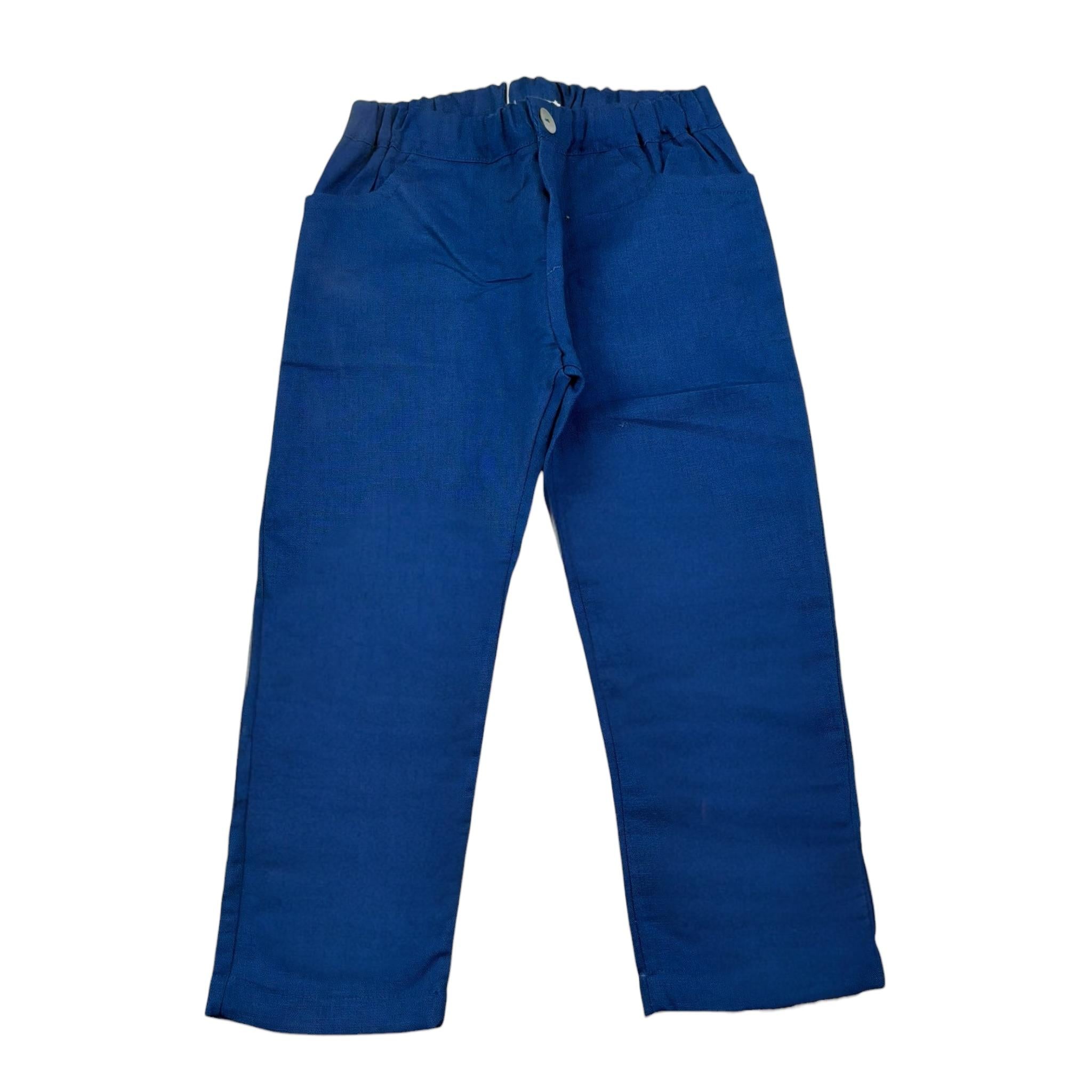 Seerose Completo 4 Pezzi Pantalone-Giacca-Camicia-Papillon per Bambino 5099 BLU SEEROSE 