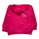 DIADORA felpa con zip e cappuccio tinta unita con logo Fuxia per Bambina F4DIBGZH098 FUXIA DIADORA 