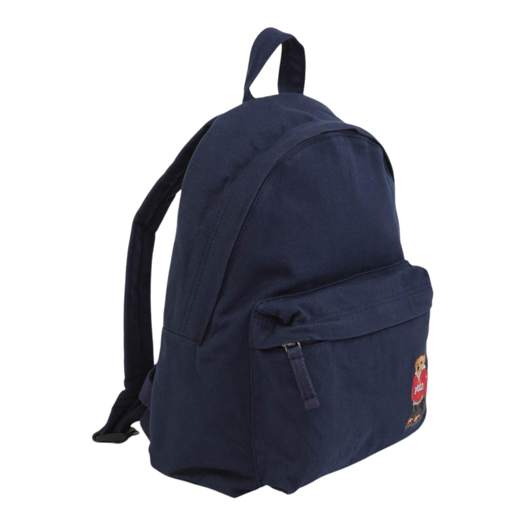 RALPH LAUREN zaino tinta unita con logo Blu per Bambino 400853359001 BLU RALPH LAUREN 