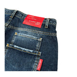 Patriot Bermuda In Denim Tinta Unita con Strappi per Bambino PCK42 BLU PATRIOT 