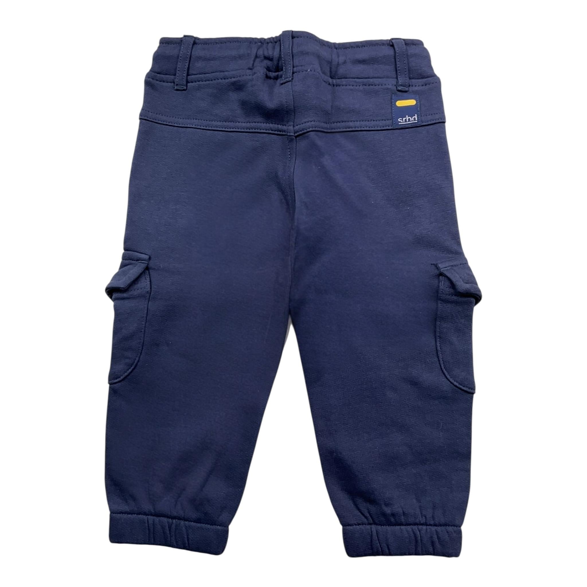 SARABANDA pantalone modello tuta tinta unita con elastico in vita Blu per Neonato 03144 BLU SARABANDA 