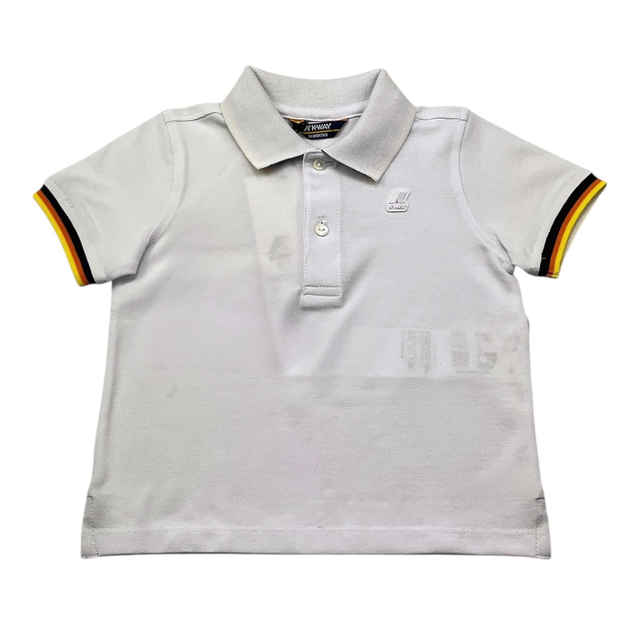 K-Way Polo Mezza Manica Tinta Unita per Neonato K71374W BIANCO K-WAY 