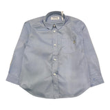 Dondup Camicia Tinta Unita con Manica Lunga per Bambino DMCA003 AZZURRO DONDUP 