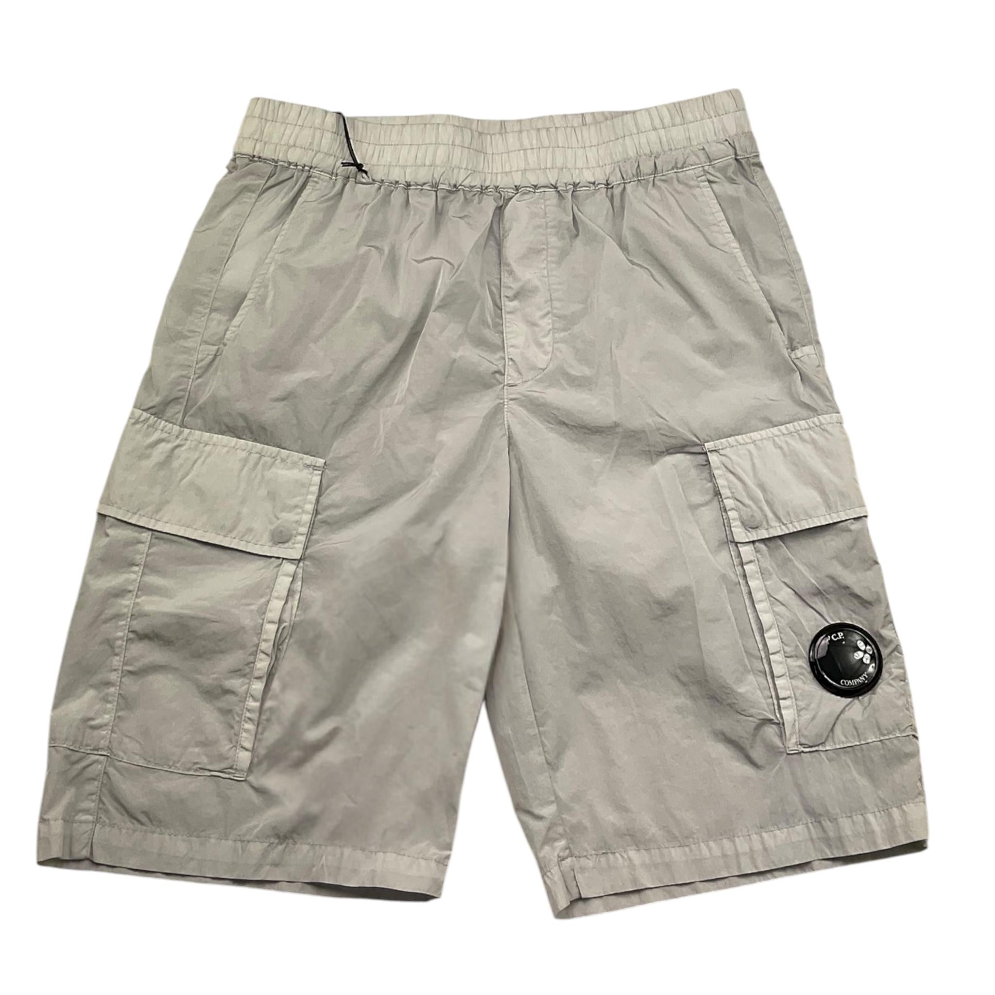 C.P. Company Bermuda Tinta Unita con Elastico In Vita per Bambino CUQ008 GRIGIO C.P. COMPANY 