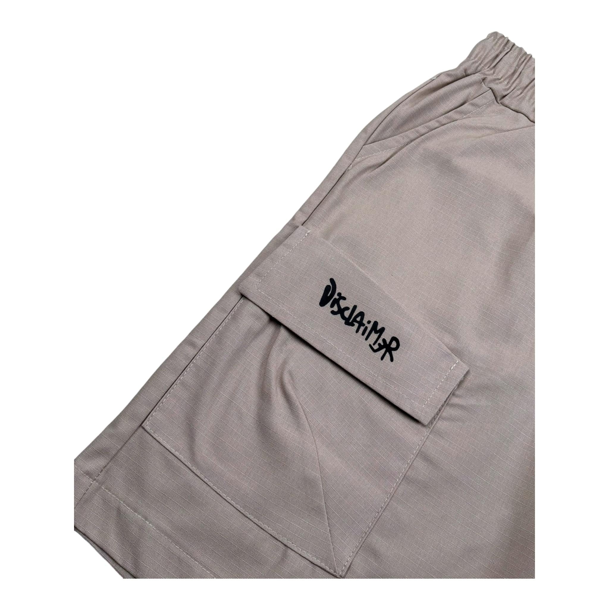 Disclaimer Bermuda Tinta Unita con Elastico In Vita per Bambino 25EDK58457 BEIGE DISCLAIMER 