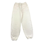 Elisabetta Franchi Pantalone Tuta Tinta Unita con Stampa Logo Panna per Bambina