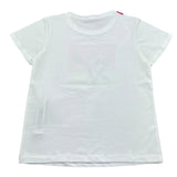 Liu Jo T-Shirt Girocollo Tinta Unita con Logo per Bambina GA5020 BIANCO LIU JO 