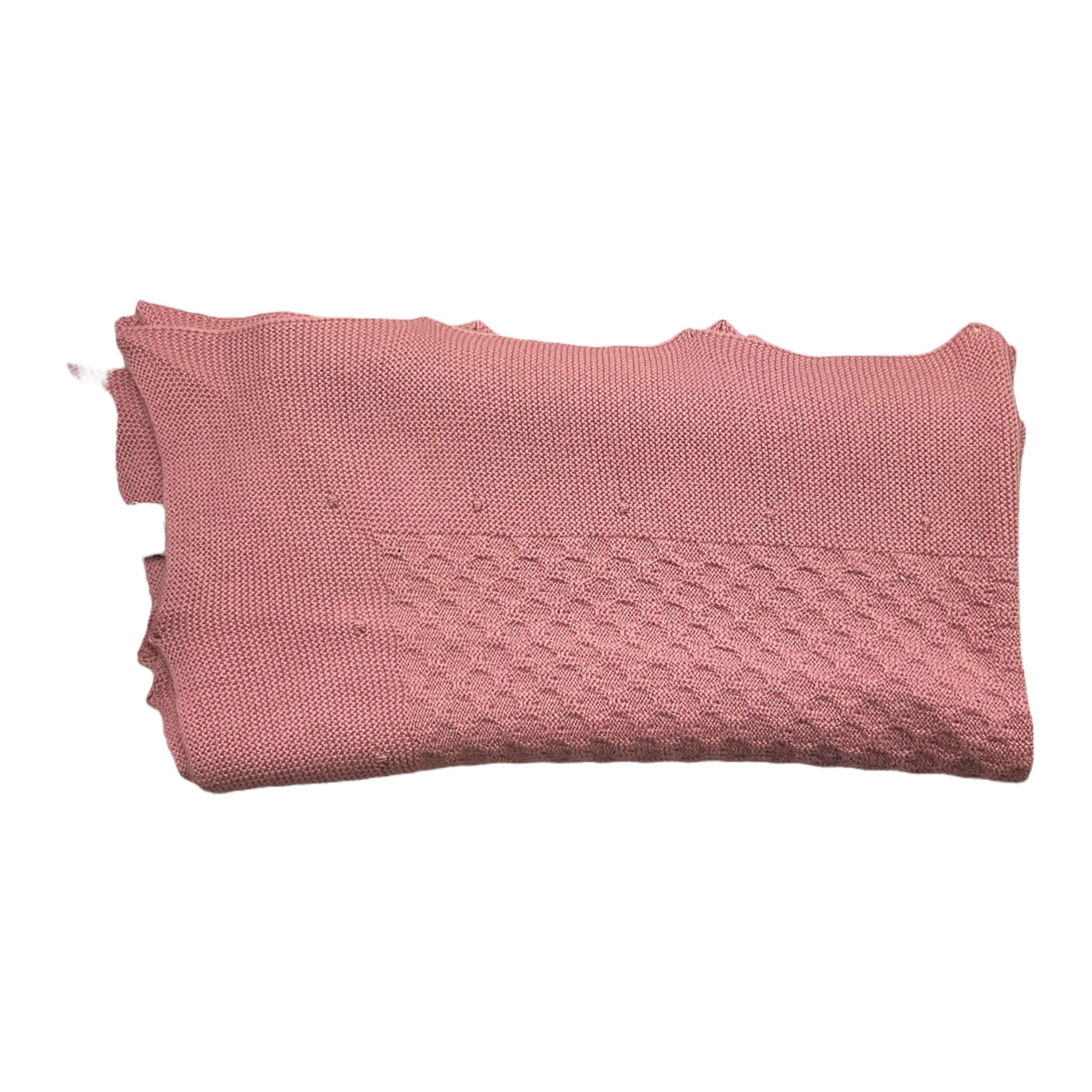 PAZ RODRIGUEZ coperta tinta unita con fiocco Rosa antico per Neonata 029111967 ROSA ANTICO PAZ RODRIGUEZ 