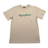 Refrigiwear T-Shirt Girocollo Tinta Unita con Logo per Bambino 136TRMJ25 BEIGE REFRIGIWEAR 