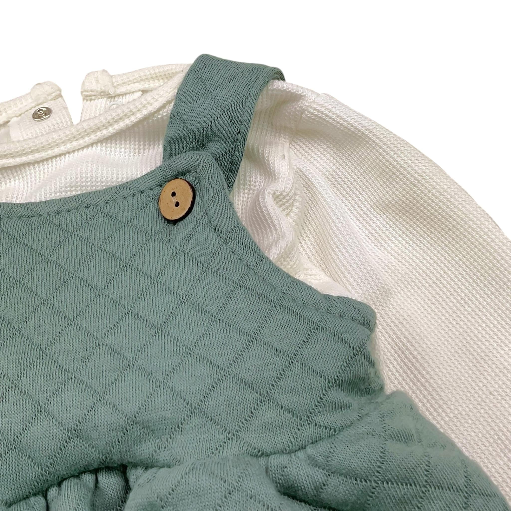 CALAMARO completo 2 pezzi camicia-pagliaccetto Bianco per Neonata 11053XX BIANCO CALAMARO 