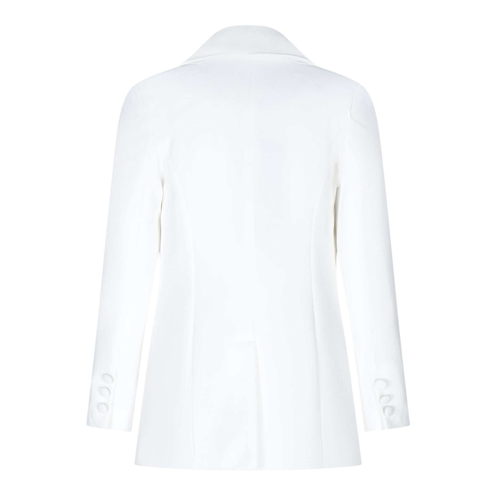 Fun & Fun Giacca Tinta Unita con Applicazioni per Bambina FNCJJK16368 BIANCO FUN & FUN 