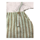 Cucu' Lab Completo 2 Pezzi T-Shirt-Salopette Bianco/Verde Per Neonato