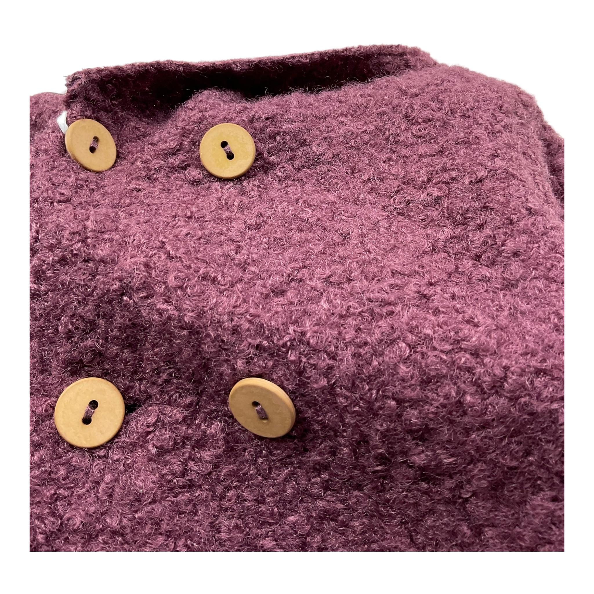 TEDDY E MINOU cardigan tinta unita con cappuccio  Bordeaux per Neonato I24CN016PE027X BORDEAUX TEDDY E MINOU 