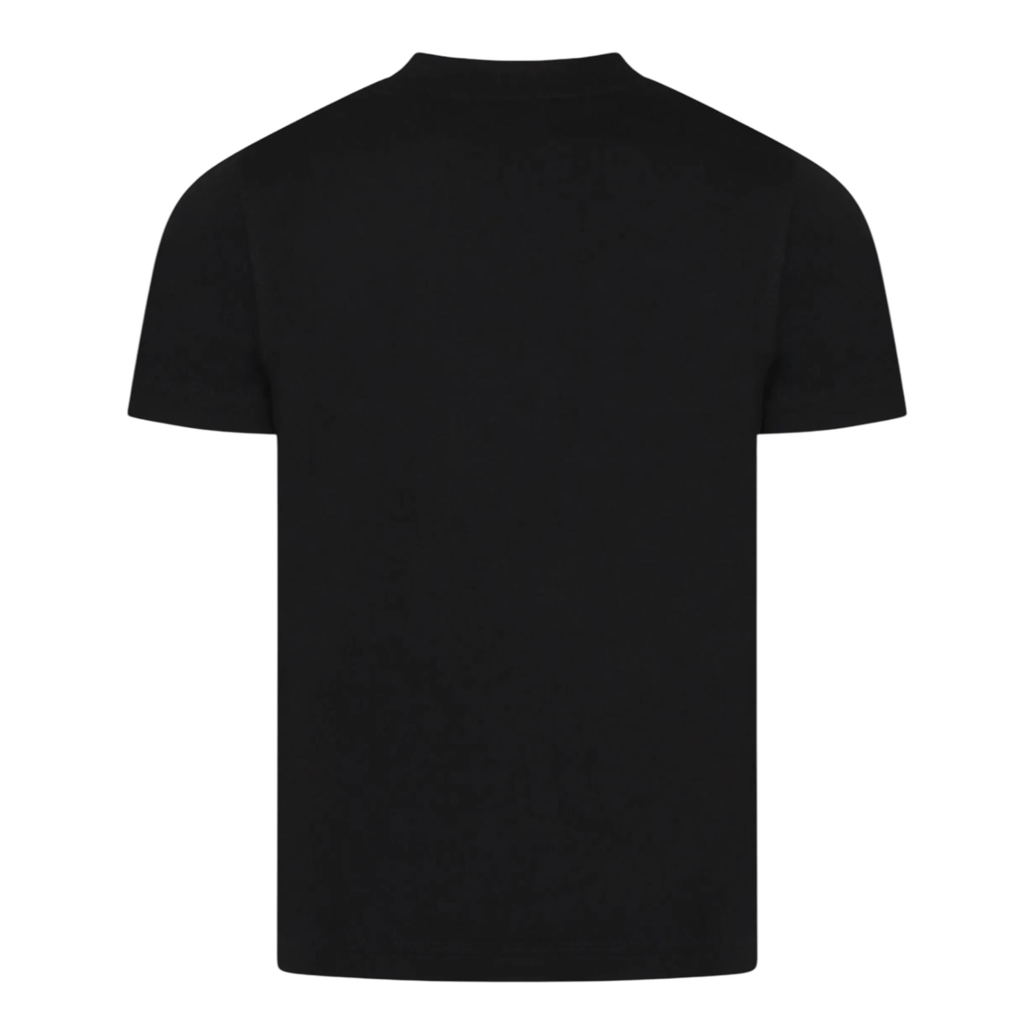 Diesel T-Shirt Girocollo Tinta Unita con Stampa per Bambino J02237 NERO DIESEL 