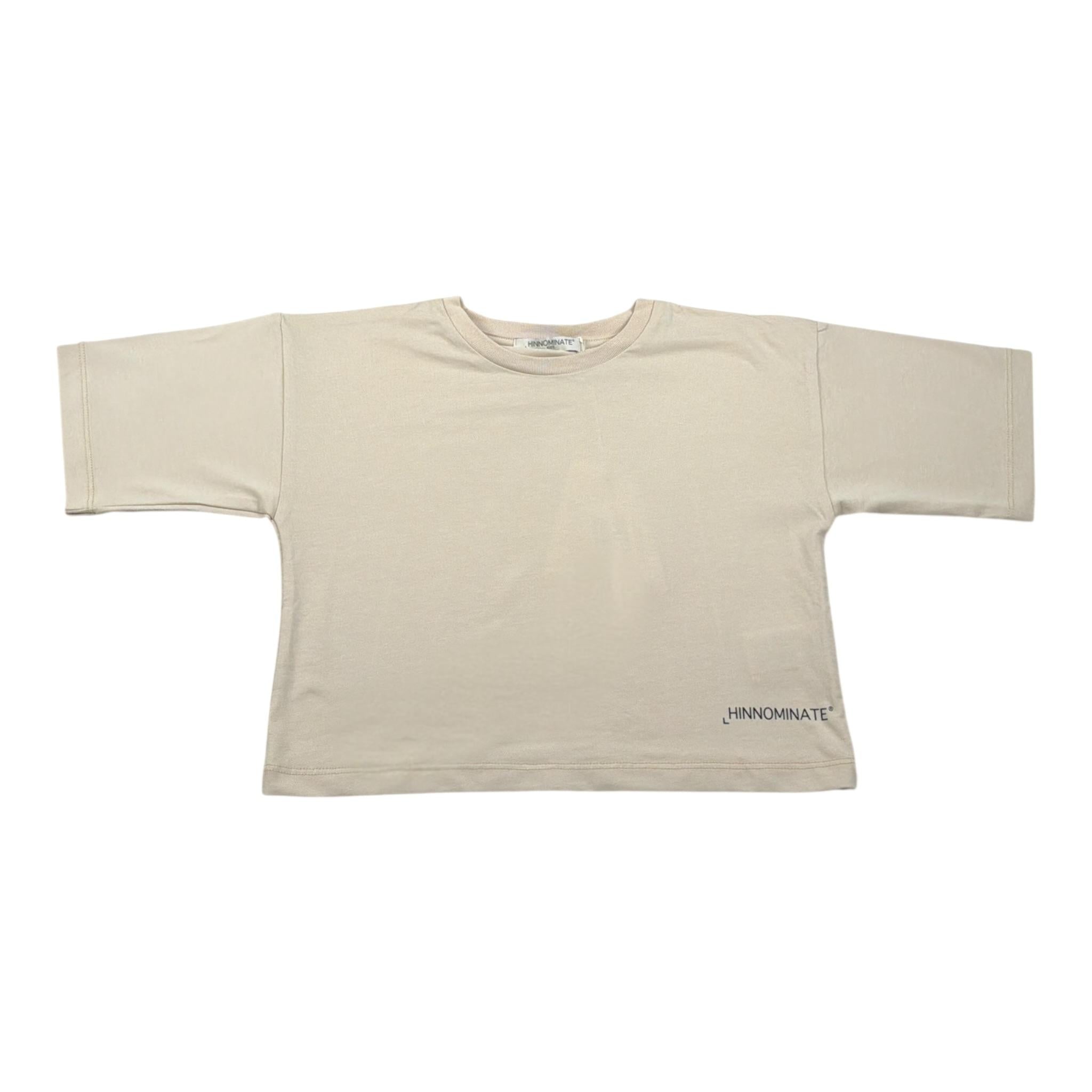 Hinnominate T-Shirt Girocollo tinta unita Beige per Bambina 3646MY00010 BEIGE HINNOMINATE 