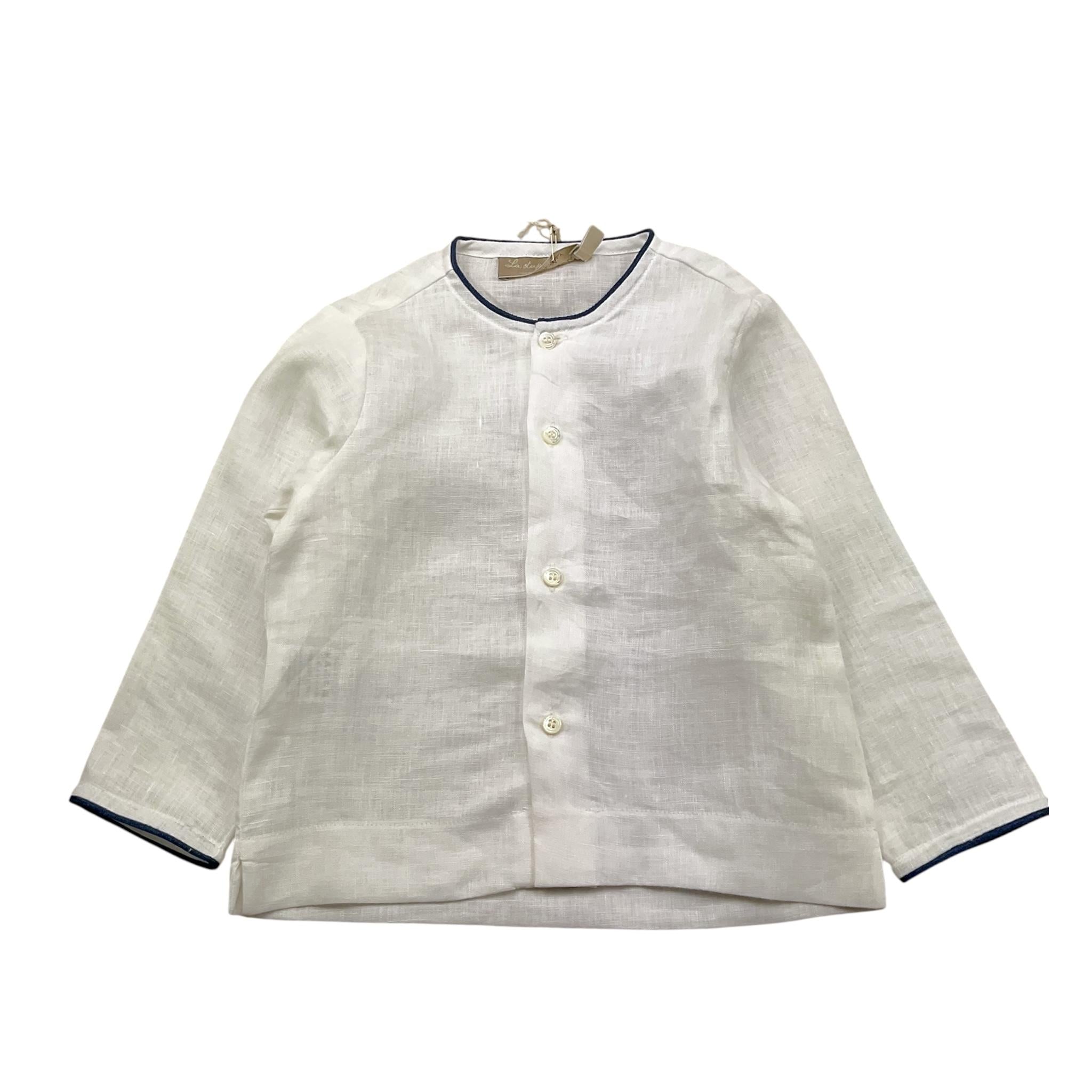 La Stupenderia Camicia Tinta Unita Manica Lunga per Bambino TJCM73 BIANCO LA STUPENDERIA 