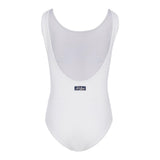 Saint Barth Costume Intero Tinta Unita con Brillantini per Bambina CARA00101 BIANCO SAINT BARTH 