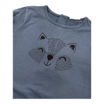 CARRE'MENT BEAU shirt girocollo tinta unita con stampa in contrasto Blu per Neonato Y05296 BLU CARRE'MENT BEAU 
