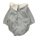 CALAMARO pagliaccetto tinta unita con colletto Azzurro per Neonata 32460X AZZURRO CALAMARO 