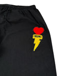 Imomi Leggins tinta unita con Ricami Nero per Bambina SS23IK208 NERO IMOMI 