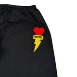 Imomi Leggins tinta unita con Ricami Nero per Bambina SS23IK208 NERO IMOMI 