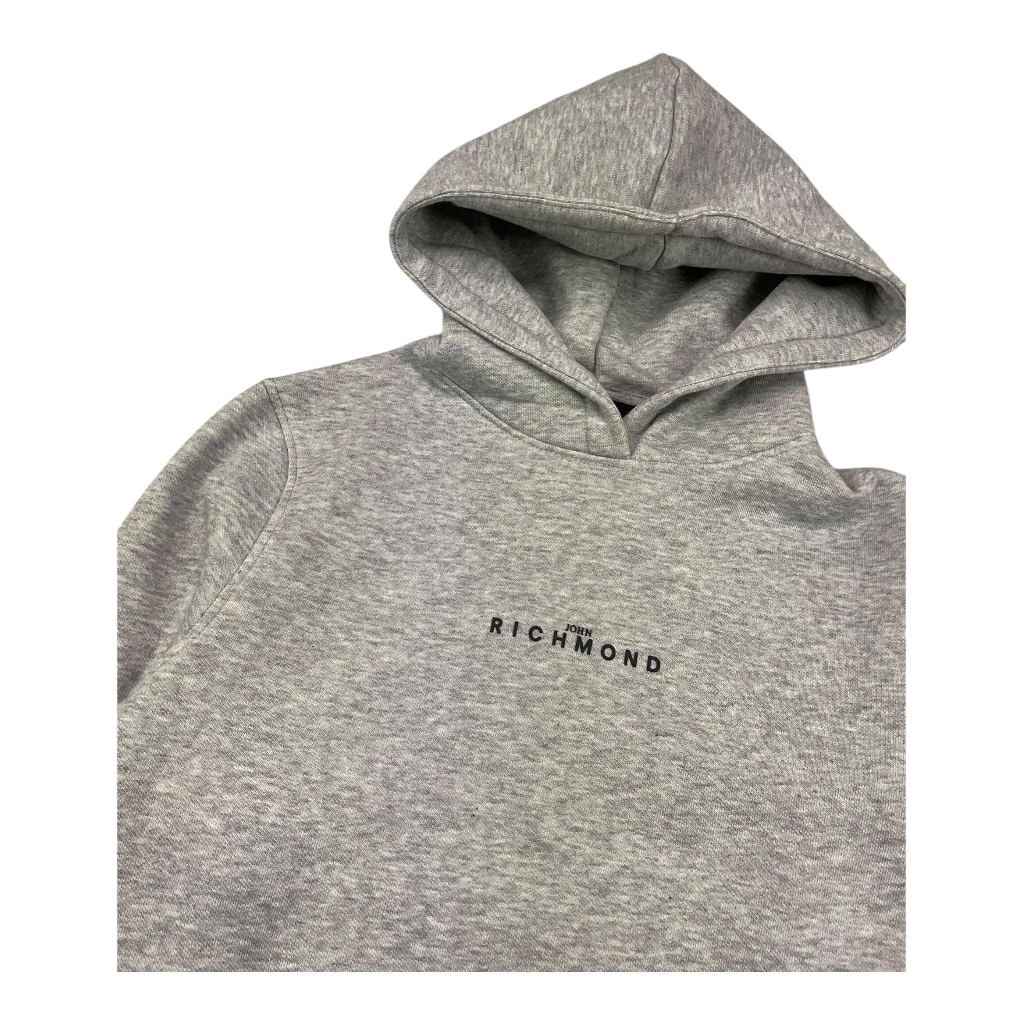 JOHN RICHMOND felpa chiusa con cappuccio tinta unita Grigio per Bambino RBA2519FE GRIGIO JOHN RICHMOND 
