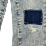 GUESS jeans tinta unita con toppe Azzurro per Bambino N3RA03D46T0 AZZURRO GUESS 