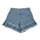 Naice Short In Denim Tinta Unita con Girovita Regolabile per Bambina 24122 AZZURRO NAICE 