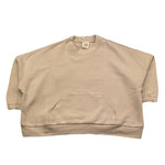 completo 2 pezzi felpa-pantalone tinta unita ZW4A30 BEIGE CAFFE' D'ORZO 