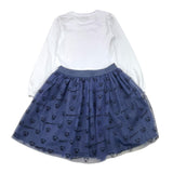 MOSCHINO completo 2pz shirt-gonna bicolore Bianco/blu per Bambina HDK035 BIANCO/BLU MOSCHINO 