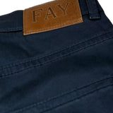 Fay Pantalone tinta unita con Bottone Blu per Bambino FS6P10 BLU FAY 