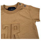 John Richmond T-Shirt Girocollo Tinta Unita con Logo per Neonato RIP26008TS MARRONE JOHN RICHMOND 