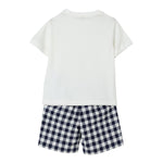 Il Gufo Completo 2 Pezzi T-Shirt-Bermuda per Neonato P25DP545C3162 BIANCO/BLU IL GUFO 