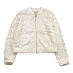 Michael Kors Felpa Tinta Unita con Ricami E Zip per Bambina R30142 BIANCO MICHAEL KORS 