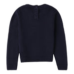 SARABANDA maglia tinta unita con paillettes Blu per Bambina A316 BLU SARABANDA 