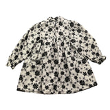 PICCOLA LUDO abito manica lunga tinta unita fantasia floreale Bianco per Bambina BS9WB0344 BIANCO PICCOLA LUDO 