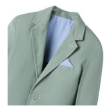 Sarabanda Giacca Tinta Unita con Bottoni per Bambino 0B665X VERDE ACQUA SARABANDA 