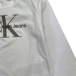 CALVIN KLEIN shirt girocollo tinta unita con stampa Bianco per Neonata N00005J BIANCO CALVIN KLEIN 
