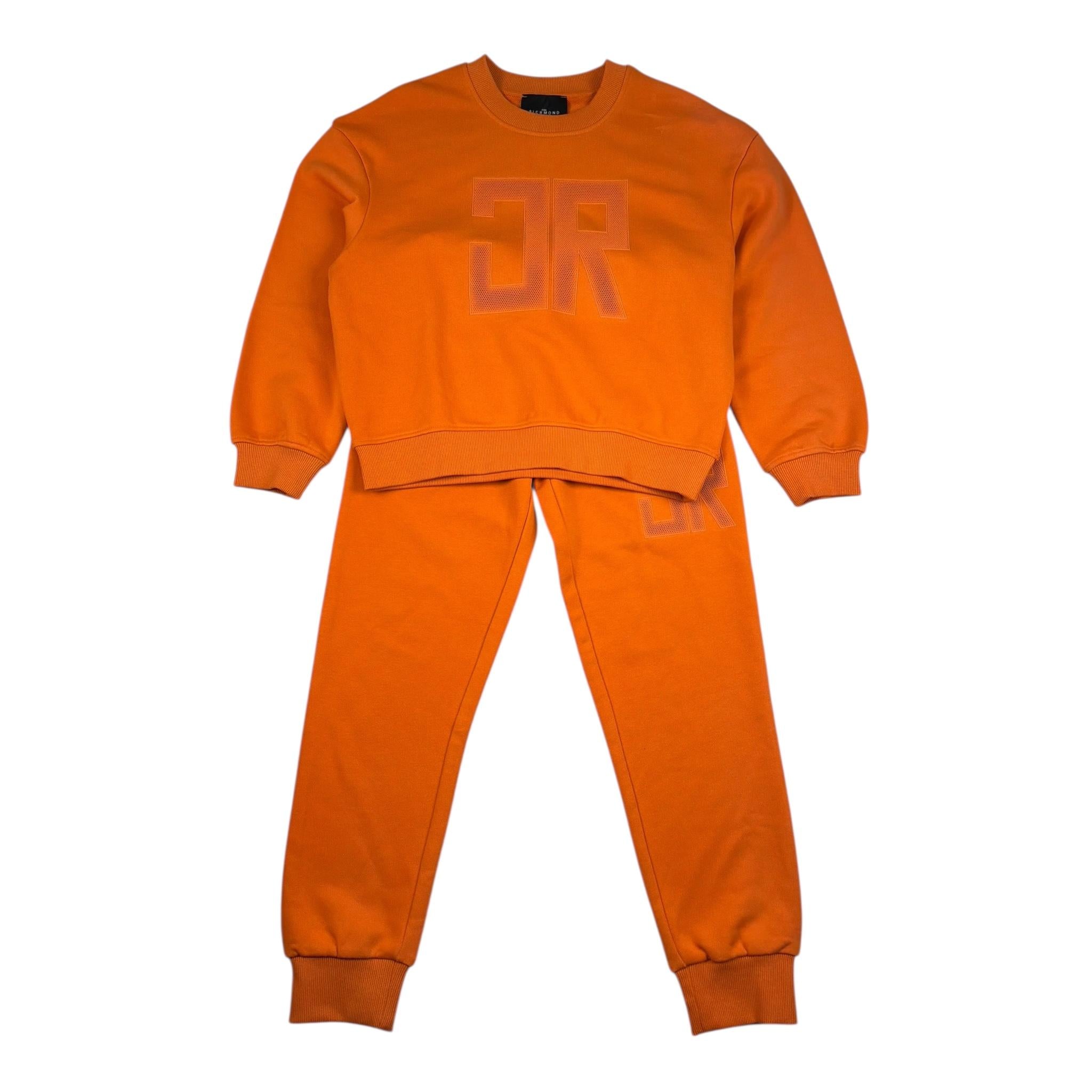 John Richmond Completo 2 Pezzi Felpa-Pantalone Tinta Unita per Bambino RBP26011CF ARANCIONE JOHN RICHMOND 