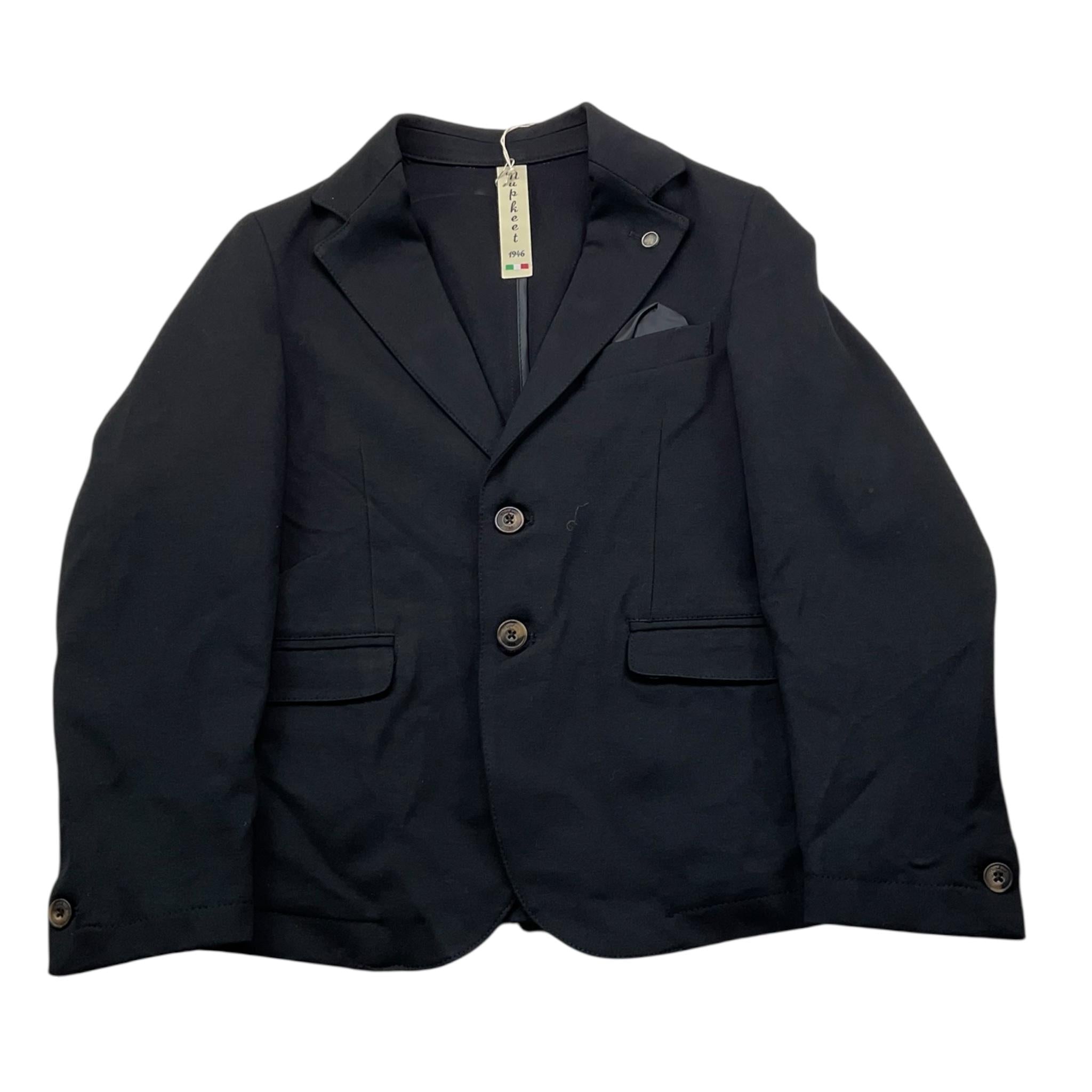 NUPKEET giacca tinta unita con bottoni in contrasto Nero per Bambino 34NK560 NERO NUPKEET 