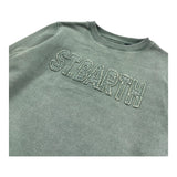 Saint Barth Felpa Girocollo Tinta Unita con Stampa per Bambino 00689L VERDE SAINT BARTH 