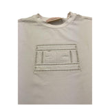 Elisabetta Franchi T-Shirt Girocollo Tinta Unita con Trafori per Bambina EFTS228 PANNA ELISABETTA FRANCHI 