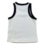 Saint Barth Canotta Tinta Unita con Stampa per Bambina BLUE BIANCO SAINT BARTH 